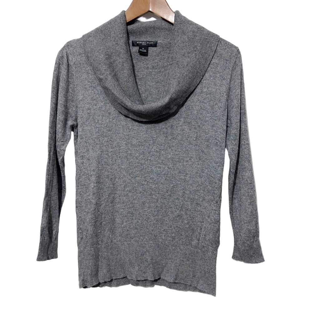 August Silk Womens Silk Wool Cowl Neck Sweater Size XL (FITS LIKE A SMALL)